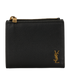 Saint Laurent Compact Wallet, &pound;150, Accessories, Black, Leather, Front view